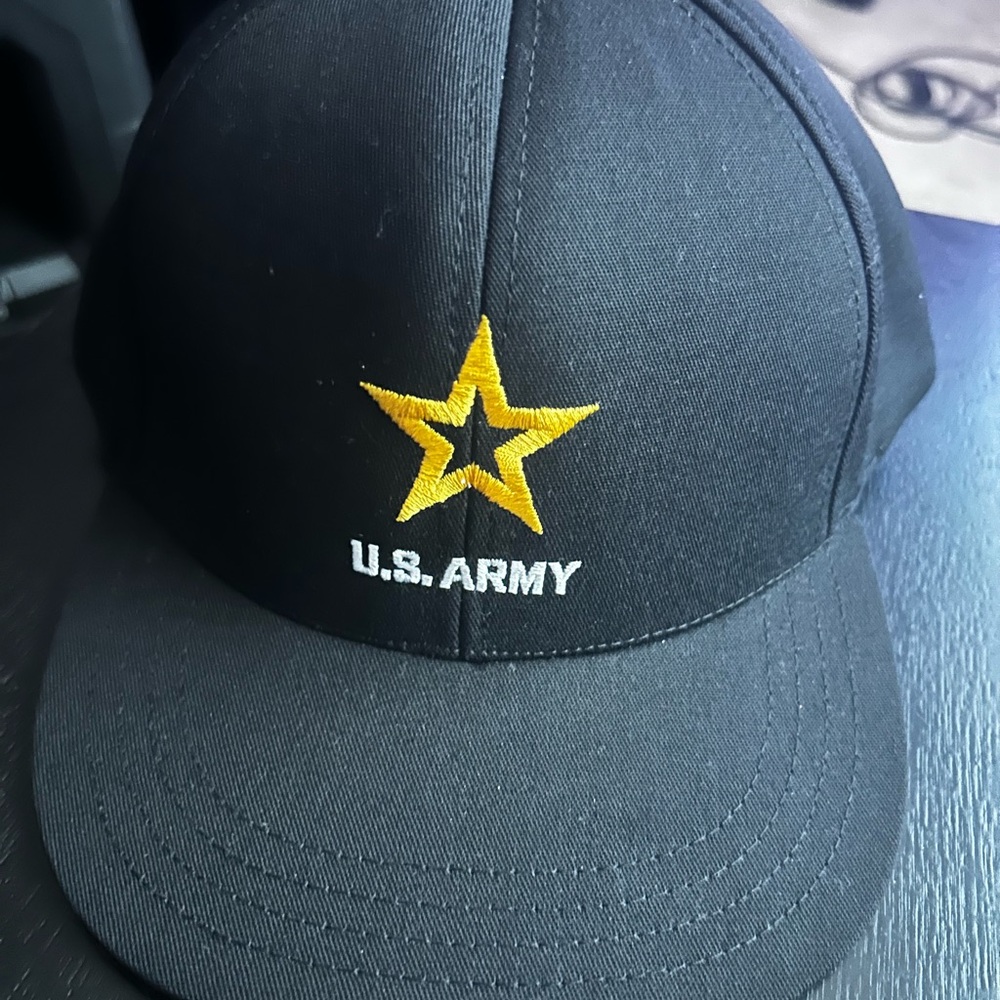 Black U.S. Army Snapback with Gold Star